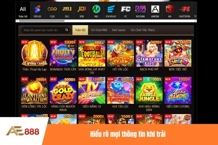 Hiểu rõ mọi thông tin khi trải