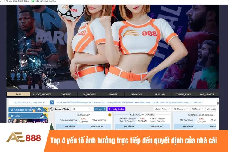 Top 4 yếu tố ảnh hưởng trực tiếp đến quyết định của nhà cái