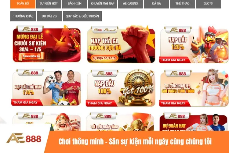Chơi thông minh - Săn sự kiện mỗi ngày cùng chúng tôi