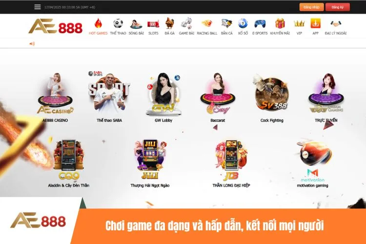 Chơi game đa dạng và hấp dẫn, kết nối mọi người