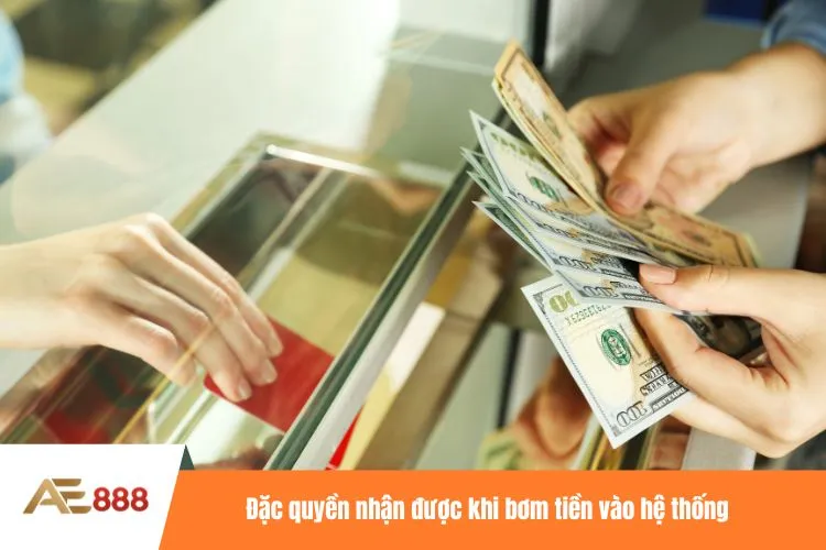 Đặc quyền nhận được khi bơm tiền vào hệ thống